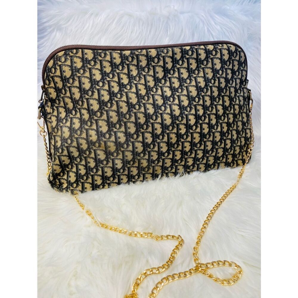 Dior Navy Monogram Trotter/Oblique Diorissmo Messenger Crossbody Bag. Authentic - Picture 2 of 16